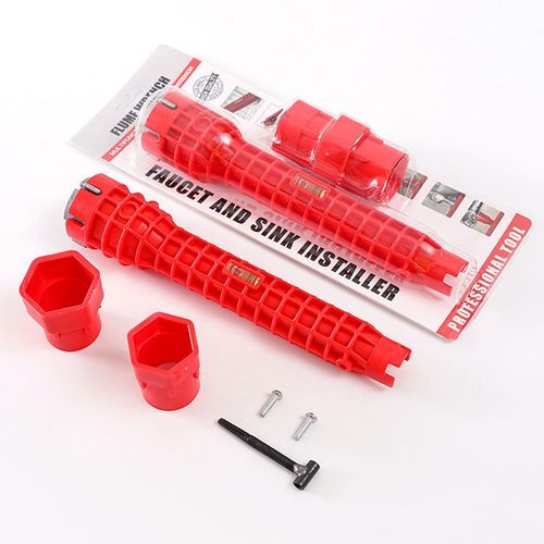 8 in 1 Multi-functional Bathroom Water Pipe Spanner Tools Faucet and Sink Installer Wrench