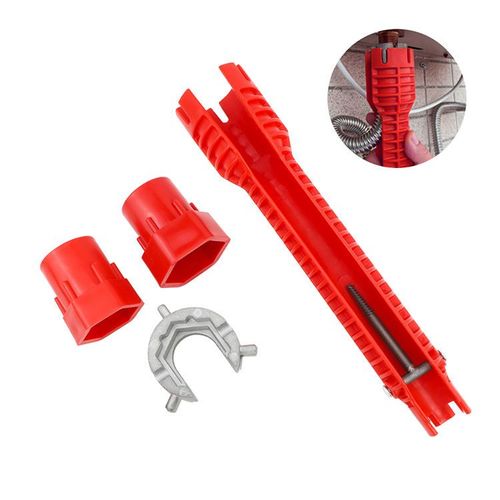 8 in 1 Multi-functional Bathroom Water Pipe Spanner Tools Faucet and Sink Installer Wrench