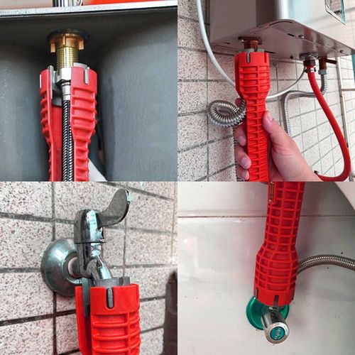 8 in 1 Multi-functional Bathroom Water Pipe Spanner Tools Faucet and Sink Installer Wrench