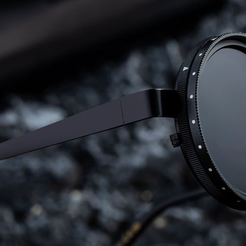 Round Adjustable ND Polarized UV400 Shades Sun Glasses Sunglasses for Women Men