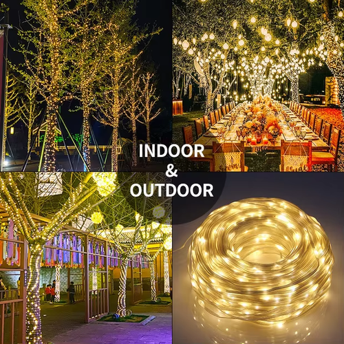 Limited Time Offer LED Christmas Tree Light String USB + Remote Control Green Wire Copper Wire Star Light String Christmas Rattan Garland Star Light