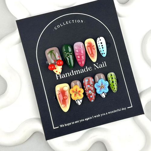 Dopamine Carved Nail Art（zjm004）