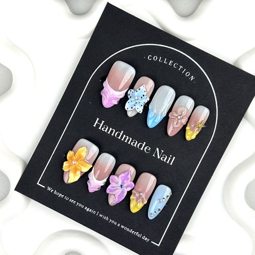 Hand-carved petal nail art（zjm008）