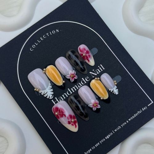 Hand-carved minimalist French manicure（zjm009）