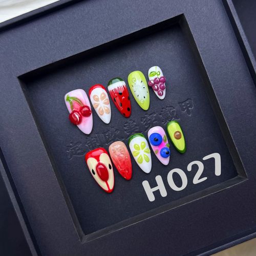 Handmade fruit nail art（zjm013）
