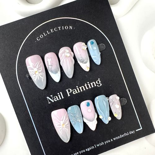 Pure hand-painted manicure（zjm018）