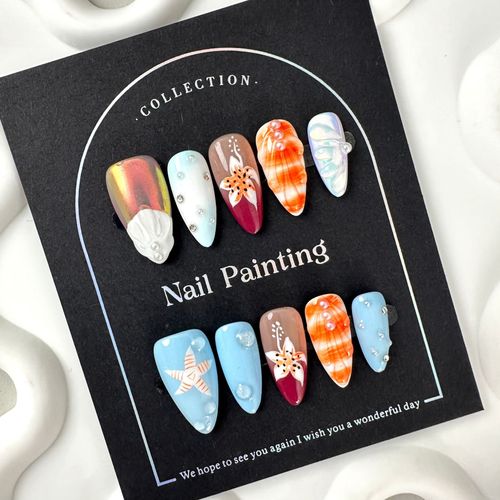 Sunset Shell Nail Art（zjm023）