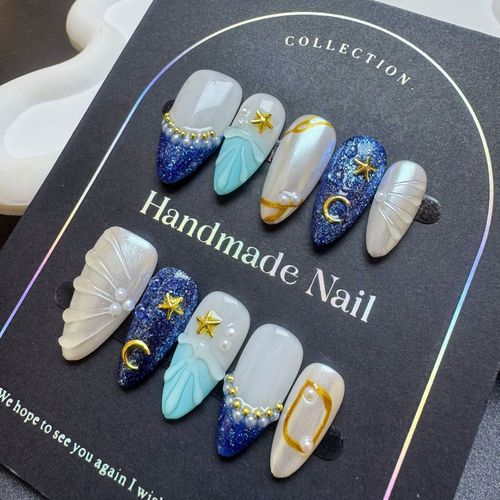 Summer Beach Cool Nail Art（zjm025）
