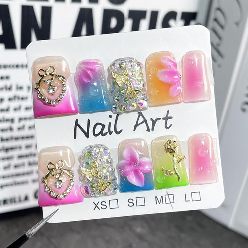 Luminous diamond nail art (zjs007)