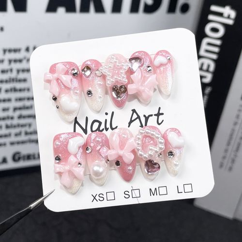 Girly cute nail art (zjs012)