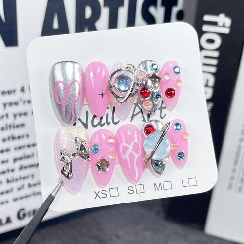 Barbie pink nail art (zjs016)
