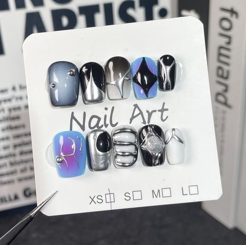 Punk style nail art (zjs017)