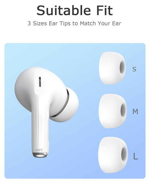 A9 Pro new liquid crystal touch smart screen control wireless Bluetooth headphones in-ear headphones with noise cancellation, waterproof, and long battery life.