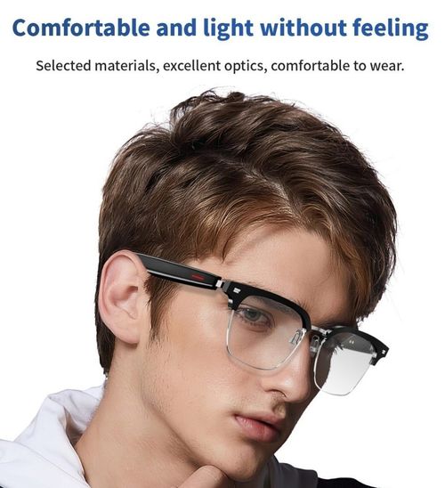 Smart men's and women's glasses with speakers, outdoor sports headphones, wireless Bluetooth audio call sunglasses, music UV protection glasses, AI smart real-time translation.