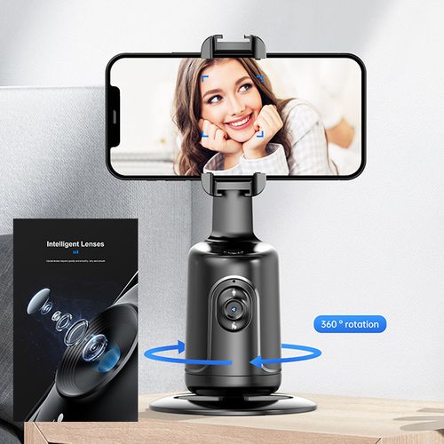 CYKE P01 Pro Auto-Tracking Gimbal – AI Face Tracking, 360° Auto-Rotation, Instant Start – Ideal for Live Streaming, Video, and Vlogging