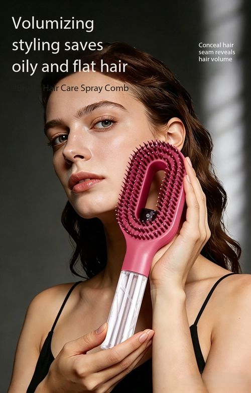 2 In 1 Spray Hair Brush Anti-Frizz Volumizing Styling Comb
