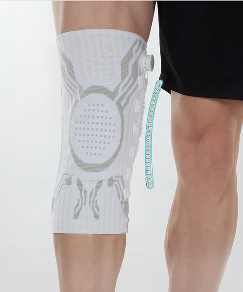 Pair Of Knob Adjustable Silicone Knee Support