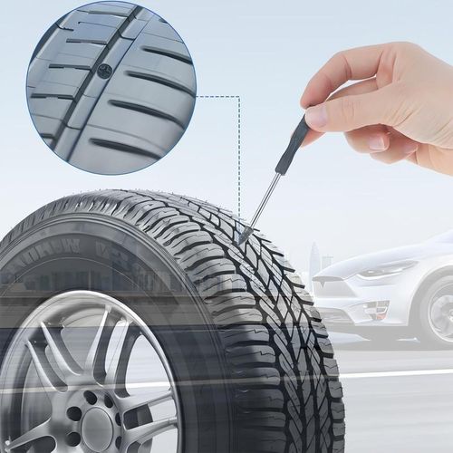 60 Counts Tire Repair Nails Self-Tapping Screw Rubber Screw Tool