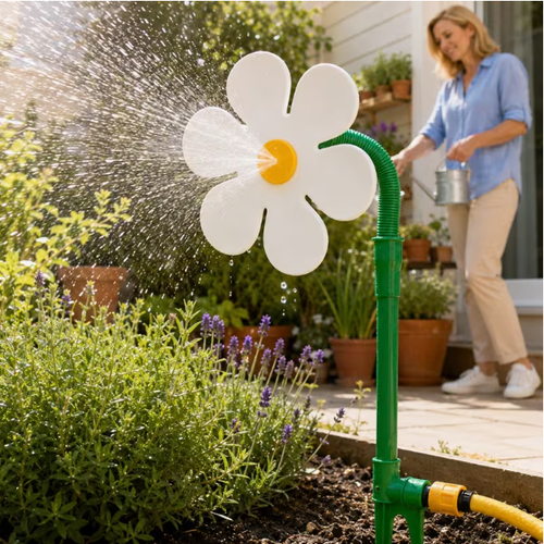 Sun shower head water sprayer, oscillating shower head water sprayer, garden children's play water sprayer
