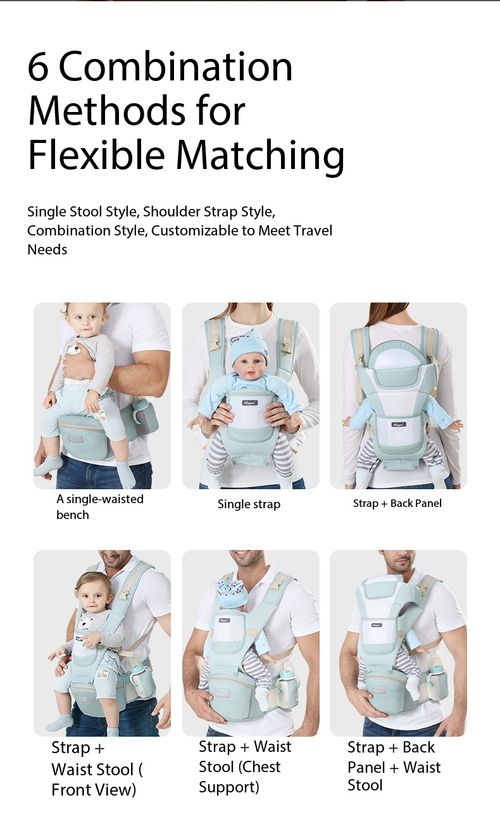 Versatile, lightweight baby carrier supporting 15 carrying positions. Minimalist-style front-facing horizontal carrier—a hands-free carrying solution | Factory direct.