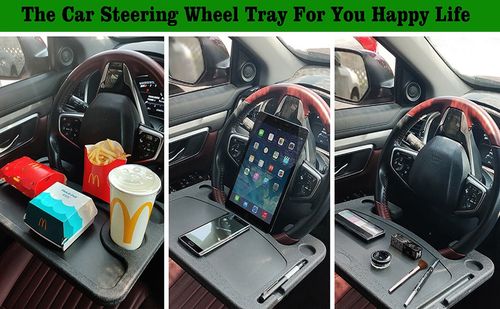 Multipurpose Universal Car Steering Wheel Tray Desk