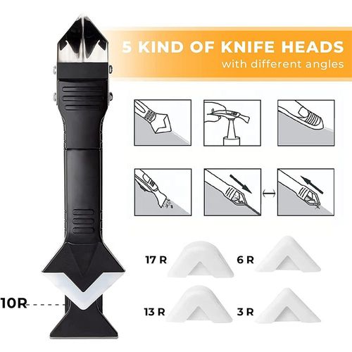 Hot Sale 3 in 1 Silicone Sealant Replace & Removal Tool Caulking Tool Kit with 4 Pcs of Sealant Tool