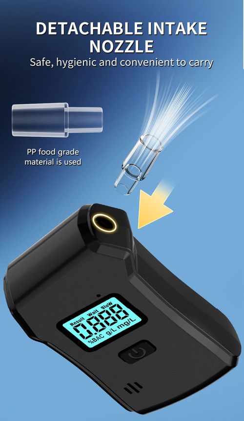 Portable Digital Breathalyzer Alcohol Tester High Precision LCD Display Rechargeable with Detachable Mouthpiece for Kenya