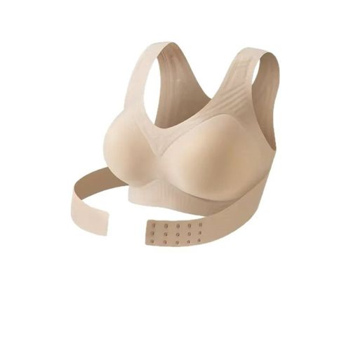 3PC Seamless Nylon Women Posture Corrector Sports Bra, Push Up Anti-Sagging Support Bra, Back Shaping Thin Wirefree Everyday Underwear