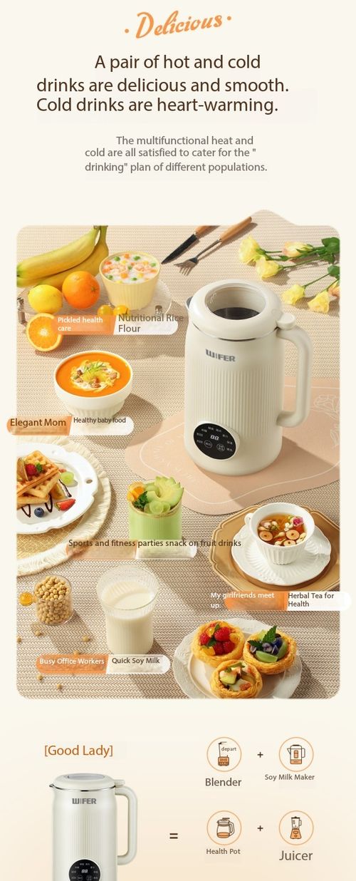Multi-functional Quiet Soy Milk Maker Filter-Free No Soak Needed Smart Blender for Home Kenya