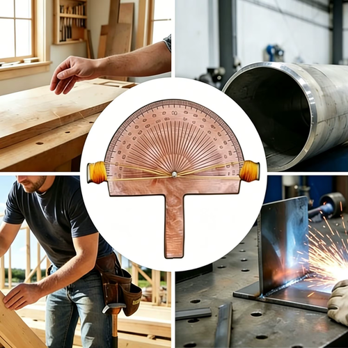Precision Angle Finder – Handcrafted Birch Wood Angle-Measuring Tool