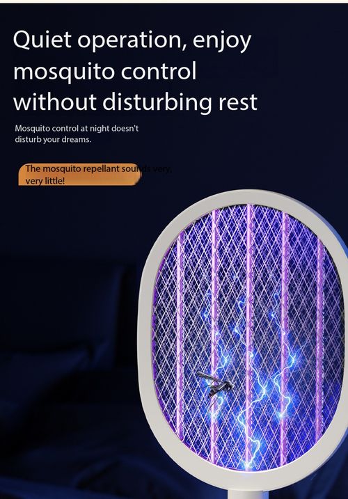 Rechargeable Electric Mosquito Swatter with UV Light Base