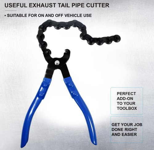 Automotive Exhaust Pipe Cutter – Chain-Type Tailpipe & Catalytic Converter Cutter (Suitable for Copper and Aluminum Pipes)