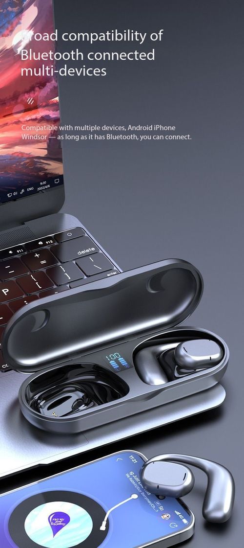 Open-Ear Bluetooth 5.3 Ear-Hook Sports Headphones HiFi Wireless Earbuds Long Battery Life Kenya