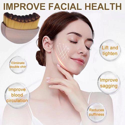 Face Lymphatic Contour Brush for Jawline & Chin Sculpting Dry Brushing Massager for Lymphatic Drainage & Facial Fatigue Relief Ergonomically Designed to Fit The Skin Precisely 1PCS Beauty Roller Daily