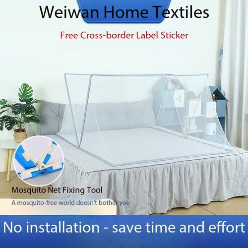 Pop-Up Foldable Mosquito Net – Instant Setup No Assembly Required | Thickened Mesh Bed Canopy for Kids & Adults |Malaria Protection