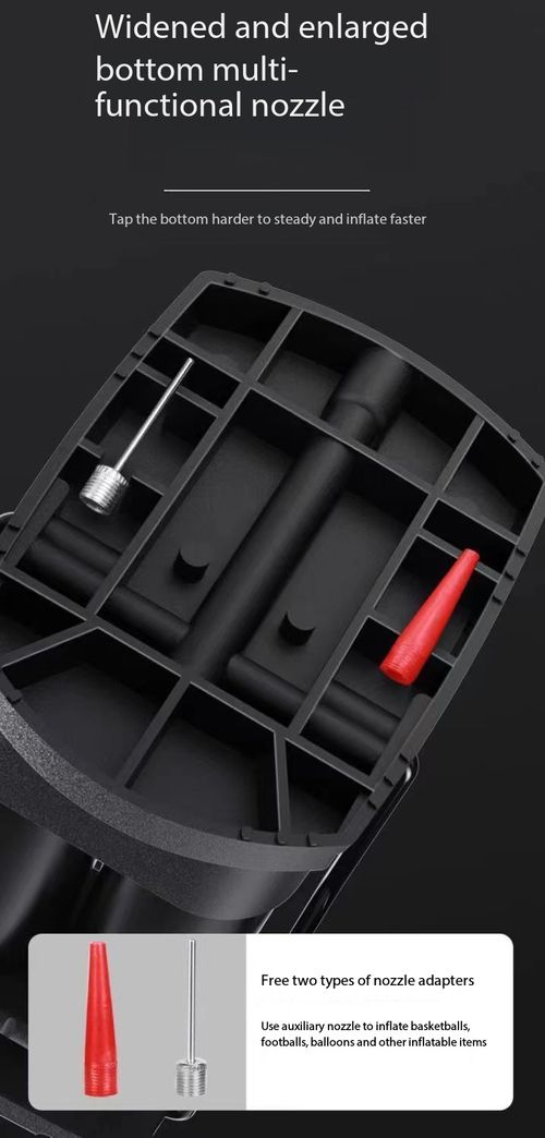 Portable Dual‑Barrel Foot Operated Air Pump, Multifunctional Foot Pump with Pressure Gauge