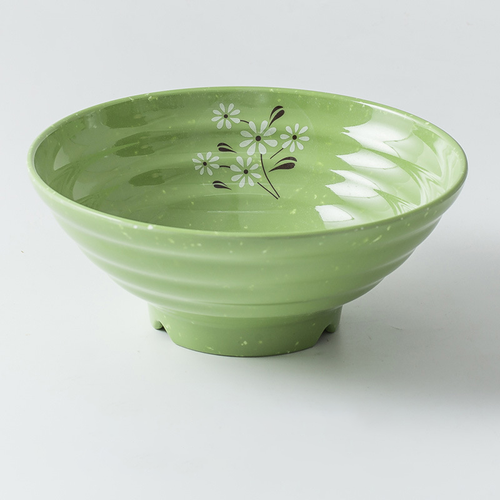 6-Piece Melamine Faux Porcelain Bowl Specially designed for serving rice  soups noodles  and  Xiao Mian  Sturdy and durable melamine tableware  Large capacity deep bowl Ideal for everyday family use  Features a rolled rim, shallow profile, and wide mouth design.👩‍👩‍👧‍👦