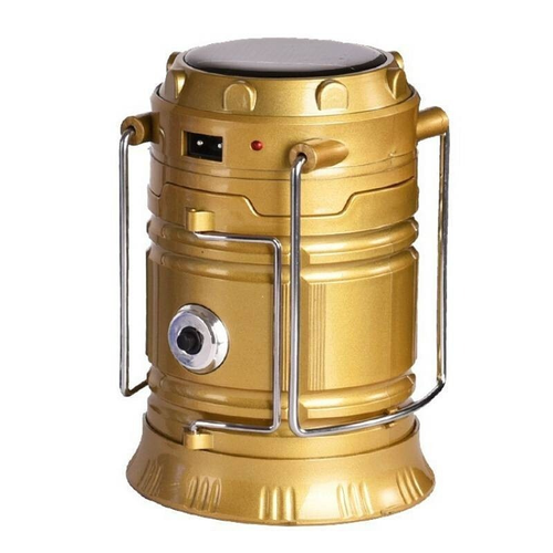 Solar Camping Lantern – 4-in-1 Rechargeable LED Light with USB & Solar Charging