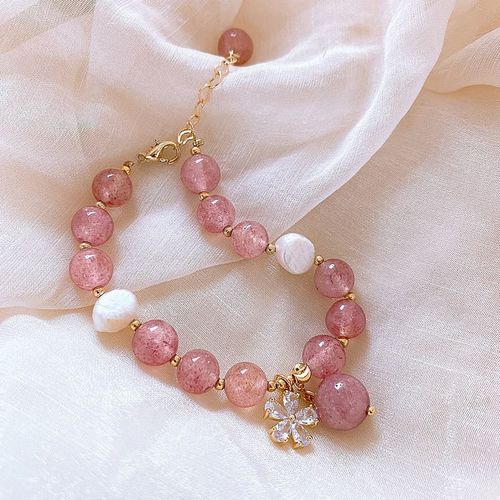 New Floral Bead Sunflower Bracelet for Women in Pastel Colors