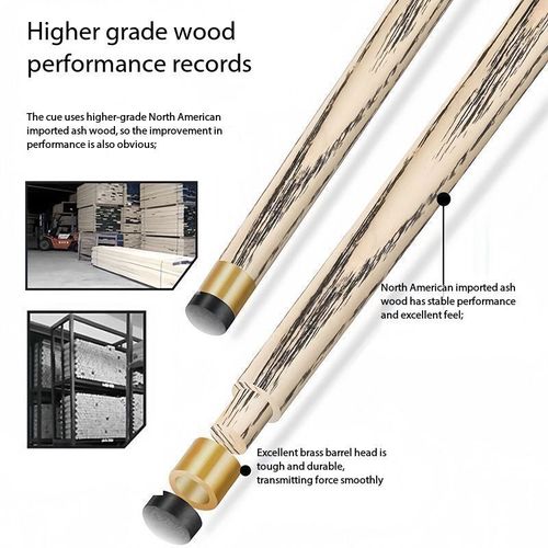 Pro Tournament Pool Cue - High-Performance Billiard Shaft with Low Deflection, Perfect for Serious Players