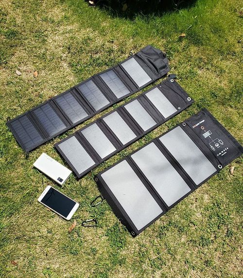20W Solar Power Backup for Kenya - Foldable Monocrystalline Charger Bag, USB Charging During Blackouts