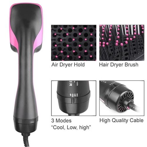2 in 1 Hair Dryer Brush, Negative Ion Hair Dryer Brush, Hot Air Brush, Hair Styling Tool for Women & Girls, Hairdressing Tool, Hair Dryer Blower