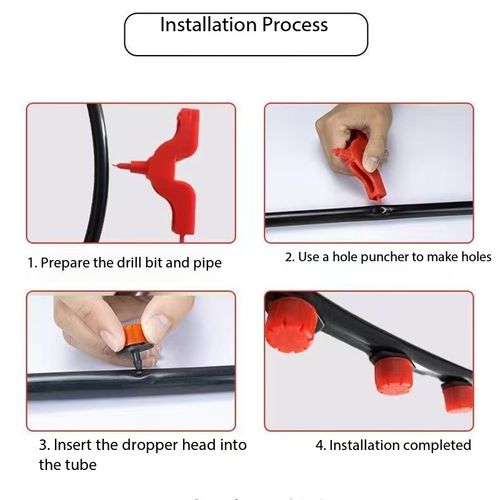 Adjustable 8-hole Drip Irrigation Sprinklers 100 Pack