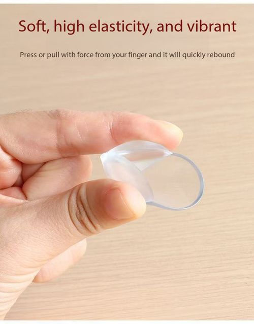 30Pcs Clear Silicone Corner Protectors