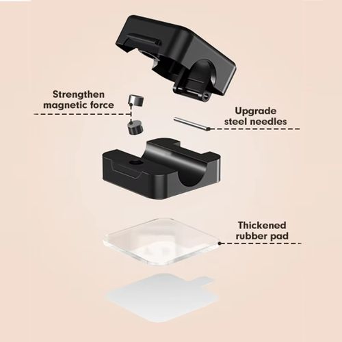 50 Pack Magnetic Adjustable Cable Clamp, Under‑Desk Wire Keeper, Multi‑Size Wire Organizer Holder,