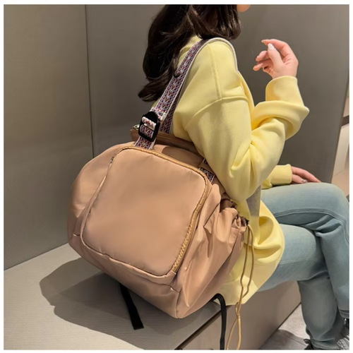 Multi-pocket storage single and double shoulder backpack