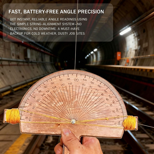 Precision Angle Finder – Handcrafted Birch Wood Angle-Measuring Tool