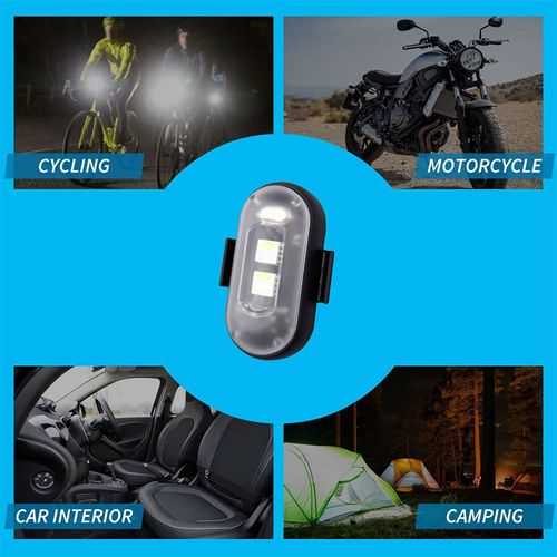 4Pcs Wireless Remote LED Strobe Light Kit