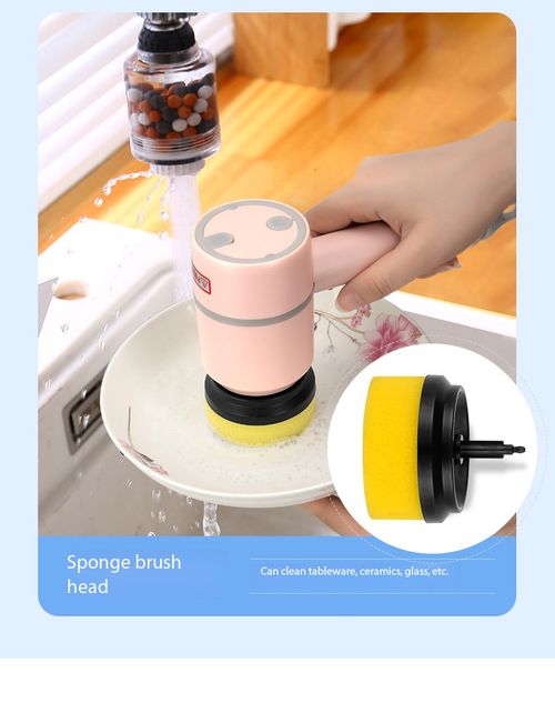 Multi Functional Electric Cleaning Brush with 6 Replaceable Brush Heads