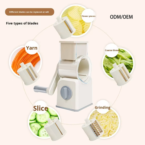 Multifunctional Vegetable Cutter Slicer (Hand-Cranked)